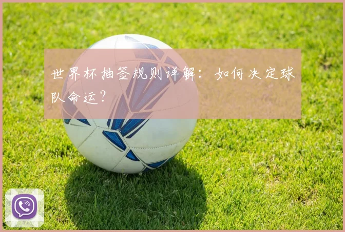 世界杯抽签规则详解：如何决定球队命运？